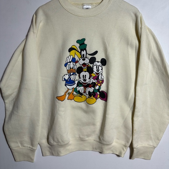 Disney Other - Vintage Disney Cream Crewneck Sweater with Classic Characters